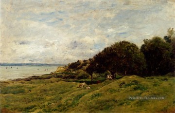 Les Graves Pres de Villerville Barbizon impressionnisme paysage Paysage de Charles François Daubigny Peinture à l'huile